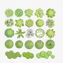 卡通植物插画精美绿色植物服饰高清图片