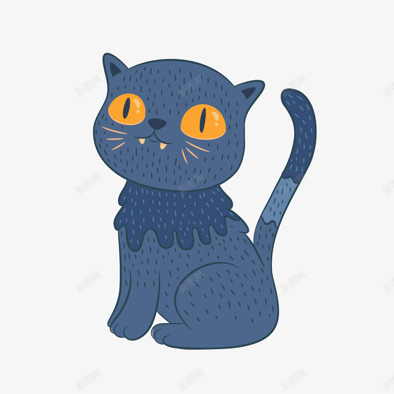 卡通万圣节小猫png免抠素材_88icon https://88icon.com 万圣节小猫 卡通动物 卡通小猫 背景装饰