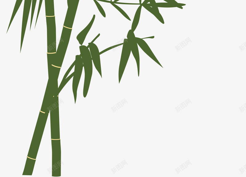竹子竹叶卡通图案png图片免费下载-素材jfpvpbqj-88ICON