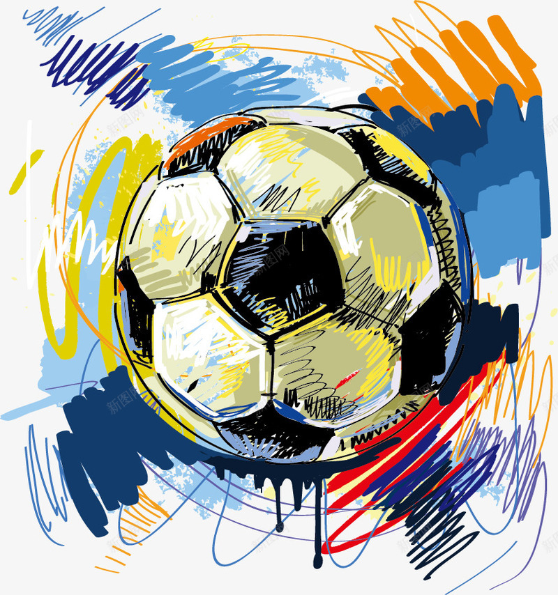 彩绘矢量图eps免抠素材_88icon https://88icon.com 世界杯 封面 彩绘 手绘 插画 欧洲杯 球赛 足球 运动 矢量图