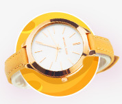 手表黄色表盘装饰图标图标