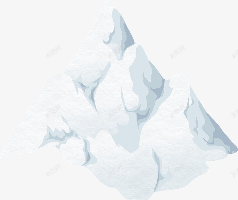 白色的雪山png免抠素材_88icon https://88icon.com 冬天 北极 白色 雪山