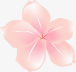 粉色手绘花朵七夕情人节素材