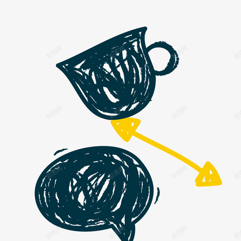 茶杯蓝色蜡笔笔触矢量图eps免抠素材_88icon https://88icon.com 矢量素材 笔触 茶杯 蓝色 蜡笔 蜡笔笔触 矢量图