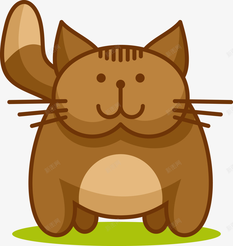 棕色可爱卡通小猫咪矢量图eps免抠素材_88icon https://88icon.com 卡通猫咪 可爱 可爱猫咪 棕色猫咪 猫咪 矢量猫咪 矢量图