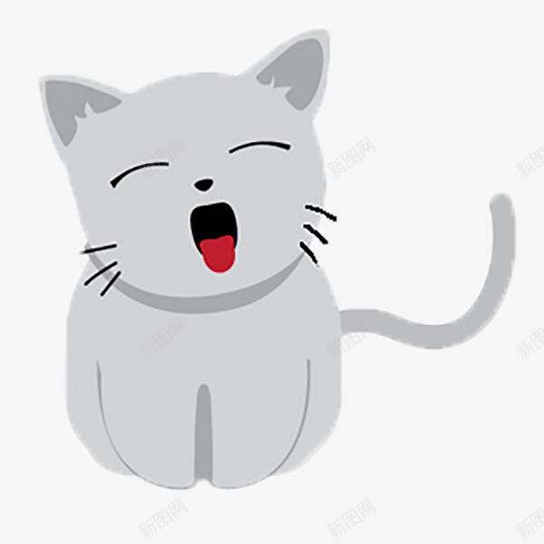 白色小猫png免抠素材_88icon https://88icon.com 猫 猫咪 猫猫 萌猫 黑白小猫