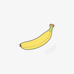 避暑旅行记卡通手绘香蕉高清图片