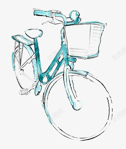 手绘自行车png免抠素材_88icon https://88icon.com AI 商品广告 小清新风格 广告设计 手绘 插画 水彩 涂鸦 绘画 自行车 自行车单车 自行车图片 自行车宣传 自行车广告 自行车标志 自行车环行 自行车背景 蓝色 设计 骑自行车