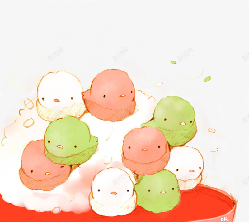 棉花糖小鸡png免抠素材_88icon https://88icon.com 卡通 可爱 小鸡崽 手绘 甜点 萌 蛋糕 面包 食品 食品海报插画 食物