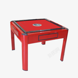 红色游戏麻将桌子素材