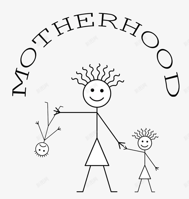 创意简笔画英文单词png免抠素材_88icon https://88icon.com motherhood 妈妈母亲 孩子子女 家庭 英文单词 英语单词