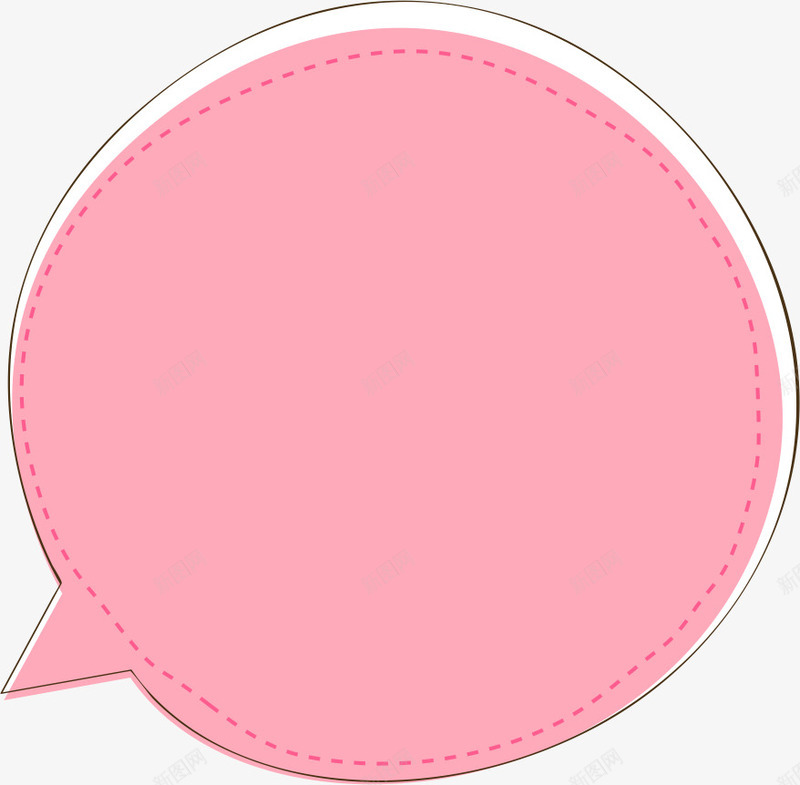 粉色对话框矢量图ai免抠素材_88icon https://88icon.com AI 卡通 可爱 咨询 咨询弹窗 圆形 对话框 手绘 矢量图 粉红 线条
