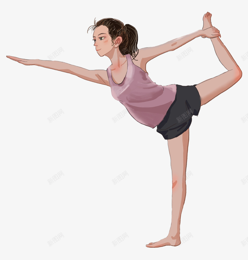 手绘人物插画瑜伽健身伸展动作的png免抠素材_88icon https://88icon.com 人物插画 伸展动作 健身 女孩 手绘 手绘人物插画瑜伽健身伸展动作的女孩免费下载 瑜伽