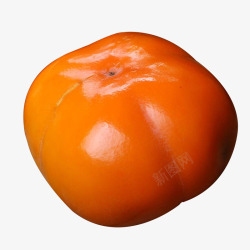 大颗脆柿子甜柿子硬柿子实物素材