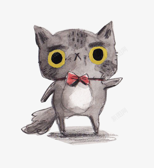 猫咪png免抠素材_88icon https://88icon.com 卡通猫咪 可爱猫咪 小猫 小猫咪 手绘猫咪 灰色猫咪