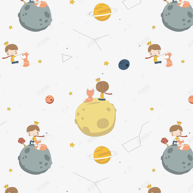 卡通星座星空装饰壁纸png免抠素材_88icon https://88icon.com 卡通 可爱 壁纸 小车 插画 星座 星座线条 漫画 简笔画 线条 装饰 韩版