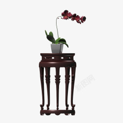 红木家具欧式花架高清图片