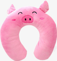 粉色可爱小猪枕头七夕情人节素材