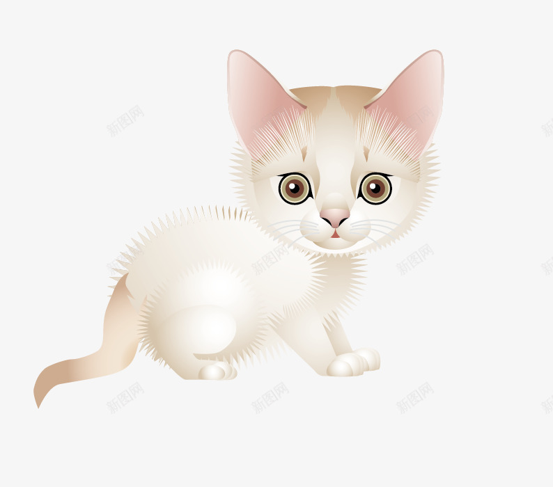 手绘幼猫png免抠素材_88icon https://88icon.com 小猫素材 手绘 手绘动物 手绘小猫