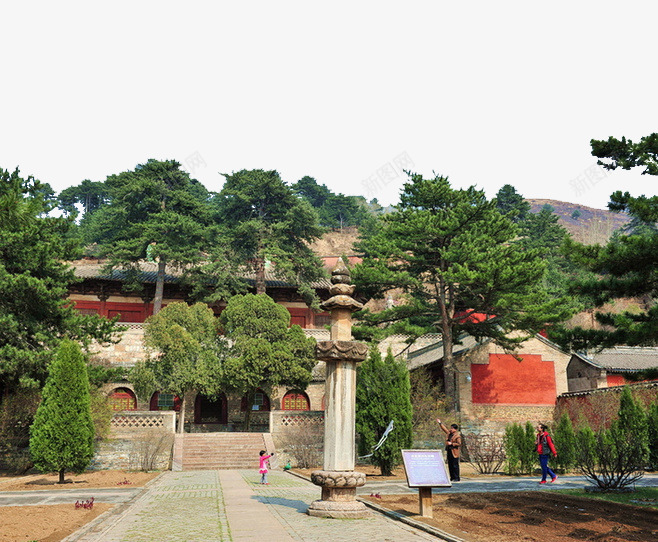 山西佛光寺山林庭院png免抠素材_88icon https://88icon.com 佛光寺 山西 庙宇 庭院 森林