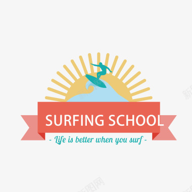 高考学校冲浪学习矢量图图标图标