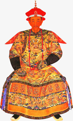 中国画皇帝毛笔字素材