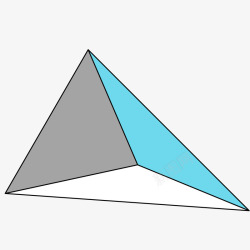 孟菲斯风格三角形矢量图素材