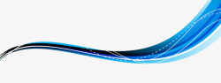 蓝色科技弧线动感素材