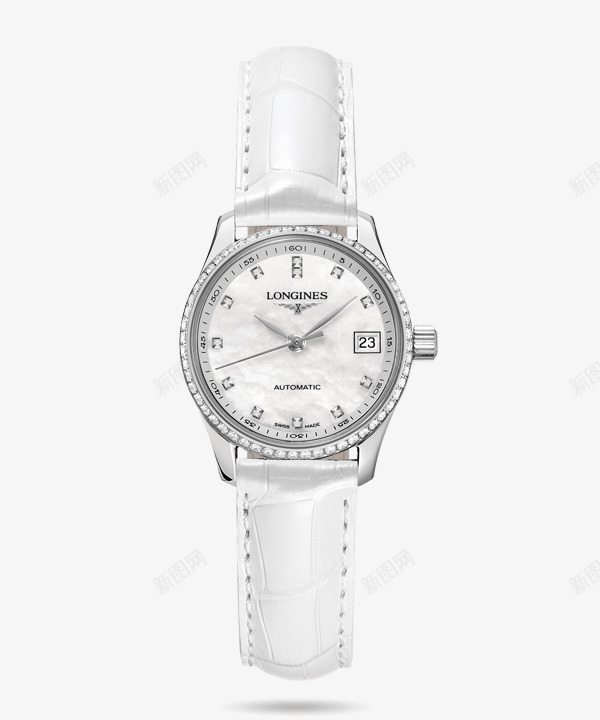 银白色浪琴女表手表png免抠素材_88icon https://88icon.com LONGINES 产品实物 女士 女表 手表 浪琴 腕表 银白色