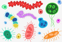 创意细菌彩色昆虫高清图片
