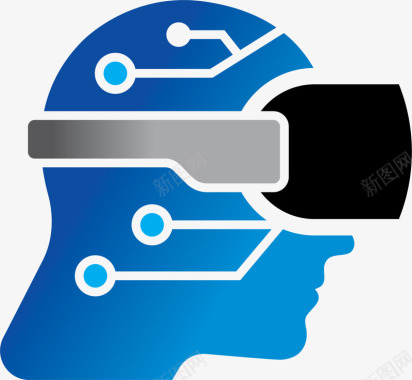 大脑风暴科技logo矢量图图标图标