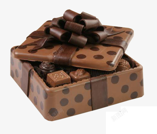 礼物巧克力png免抠素材_88icon https://88icon.com 丝带 唱片实物 圆点 巧克力 情人节 棕色 礼物 礼盒 绸带 缎带 节日素材