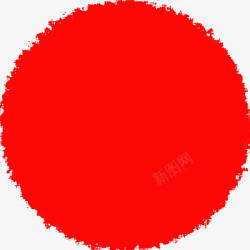 红色圆形印章招聘素材