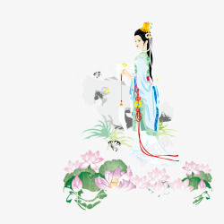 写诗赋诗作画的古代青年高清图片