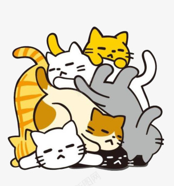 灰色动车猫咪叠叠乐图标图标