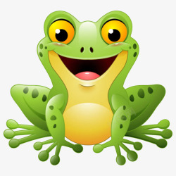 青蛙插画素材库动物绿色小青蛙旅行青蛙高清图片