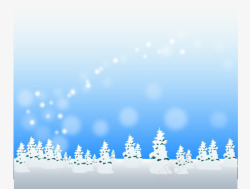 冬日景色冬天的雪景矢量图高清图片