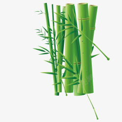绿色竹子矢量图素材