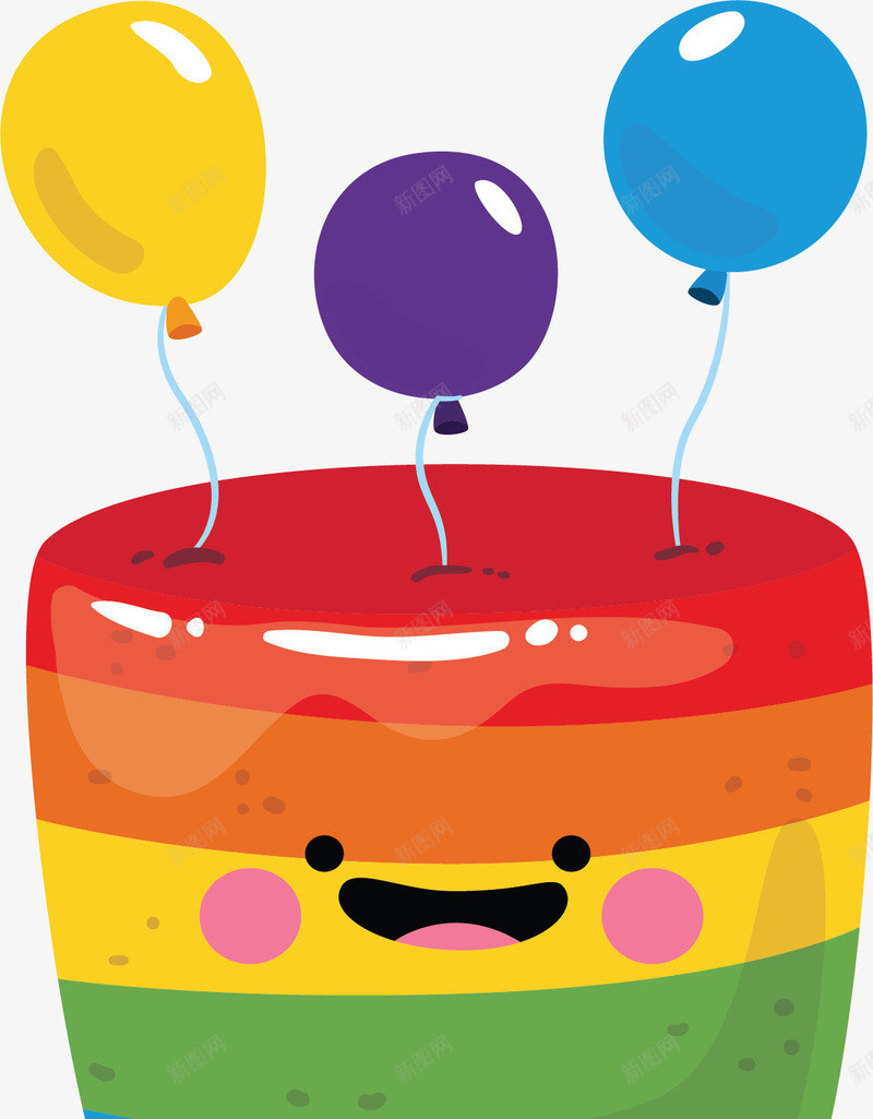 七色彩虹卡通蛋糕矢量图ai免抠素材_88icon https://88icon.com 卡通蛋糕 彩虹蛋糕 气球蜡烛 矢量png 笑脸蛋糕 蛋糕 矢量图