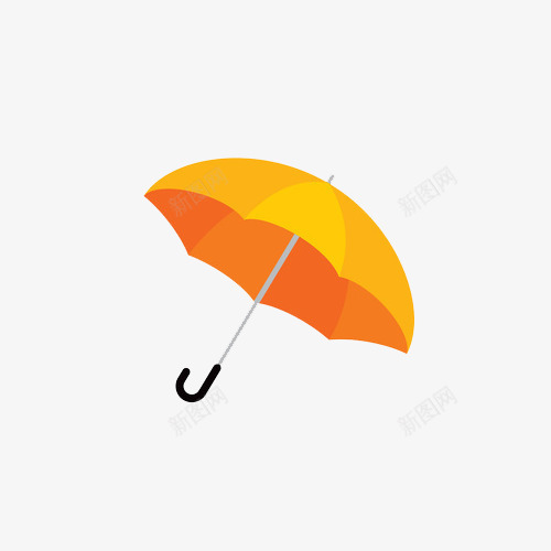 橘色雨伞png免抠素材_88icon https://88icon.com 伞 小伞 橘色 雨伞素材 雨具