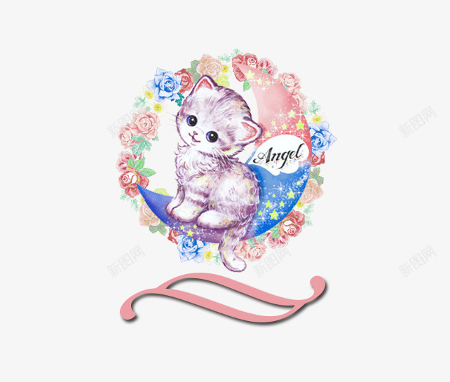 手绘小猫猫图案psd免抠素材_88icon https://88icon.com 卡通 小猫猫 手绘 猫素材 装饰图案