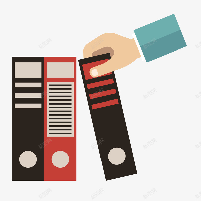 彩色书本矢量图ai免抠素材_88icon https://88icon.com 书本 商务 学习 彩色 手拿 文件 文件夹 颜色 矢量图