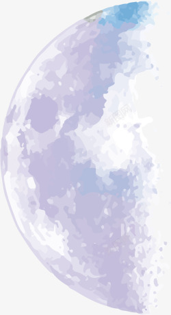 装饰星球紫色水彩梦幻星球高清图片