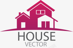 房地产红色背景欧式简约家具家居logo图标高清图片