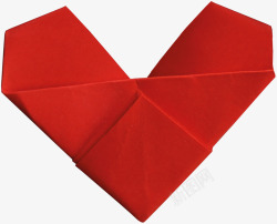 七夕装饰品红色心形折纸高清图片