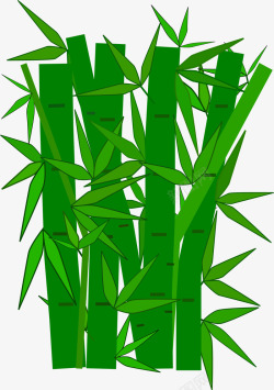 绿色竹子矢量图素材