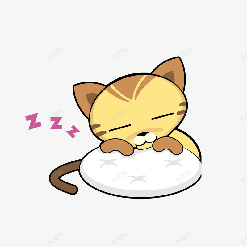 睡觉的小猫png免抠素材_88icon https://88icon.com 宠物 小猫 猫咪