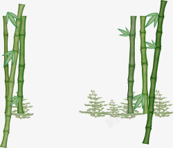 绿色竹子背景素材