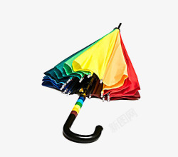 五颜六色的礼物彩虹伞雨伞高清图片