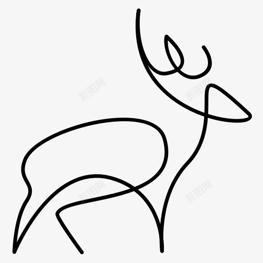 动物鹿森林野生一行png免抠素材_88icon https://88icon.com Animal deer forest wild 动物 森林 野生 鹿